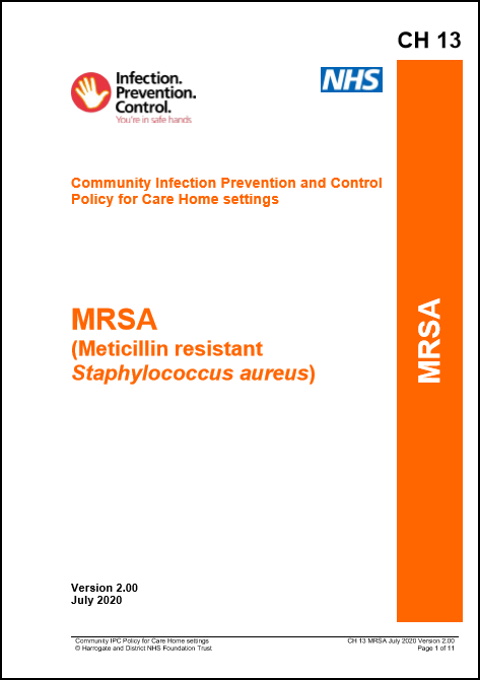 Mrsa Policy For Care Home Settings Infection Prevention Control