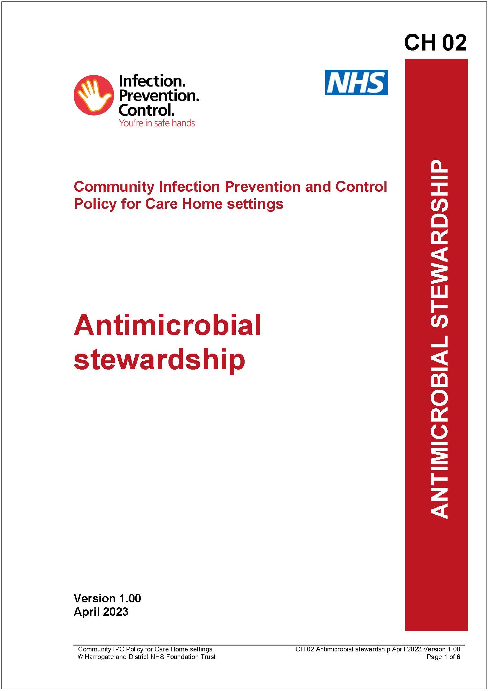 Antimicrobial Stewardship Policy For Care Home Settings - Infection ...